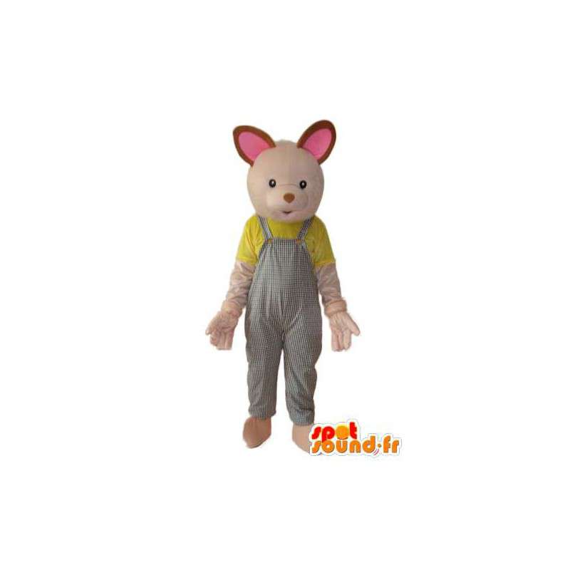 Beige kanin kostume - plys kanin kostume - Spotsound maskot