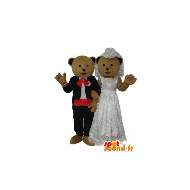 Mascot bear couple - Disguise bear couple - MASFR004290 - Bear mascot