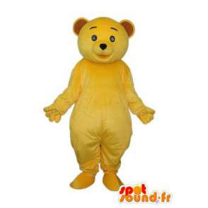 Mascote do urso na planície ursinho amarelo - fantasia de urso - MASFR004292 - mascote do urso