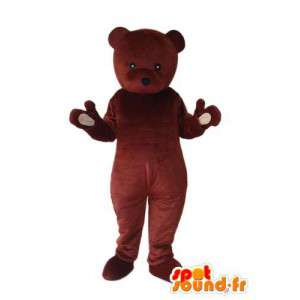 Brun bjørn maskot almindelig plys - bjørn kostume - Spotsound