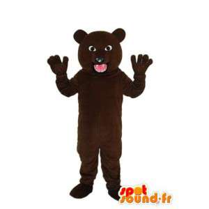 Verkleidet dunkelbraune Teddybär - Bären-Maskottchen - MASFR004303 - Bär Maskottchen