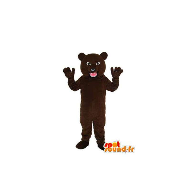 Mörkbrun nallebjörndräkt - björnmaskot - Spotsound maskot