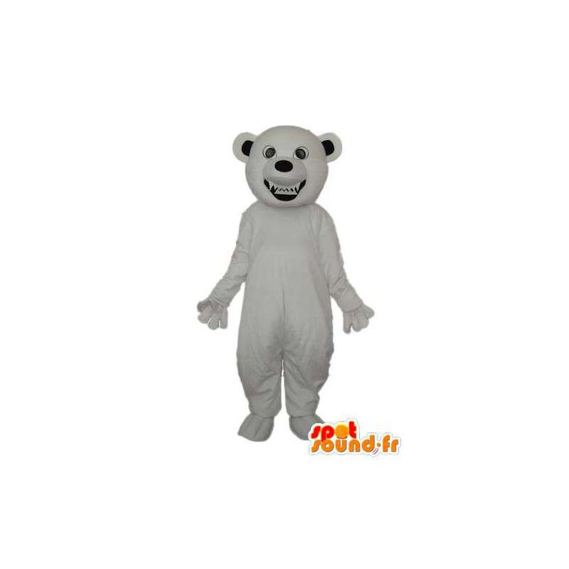 Mascotte d'ours blanc uni - Déguisement d'ours  - MASFR004305 - Mascotte d'ours