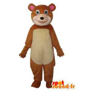 Brun og beige bjørnekostume - Bear maskot - Spotsound maskot