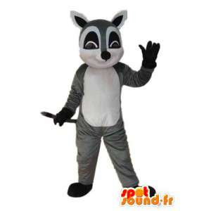 Maskot hvit og svart grå mus - mus kostyme - MASFR004311 - mus Mascot
