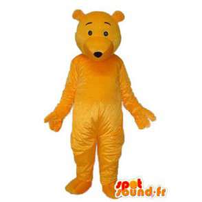 Solid yellow bear mascot - Costume teddy bear - MASFR004316 - Bear mascot