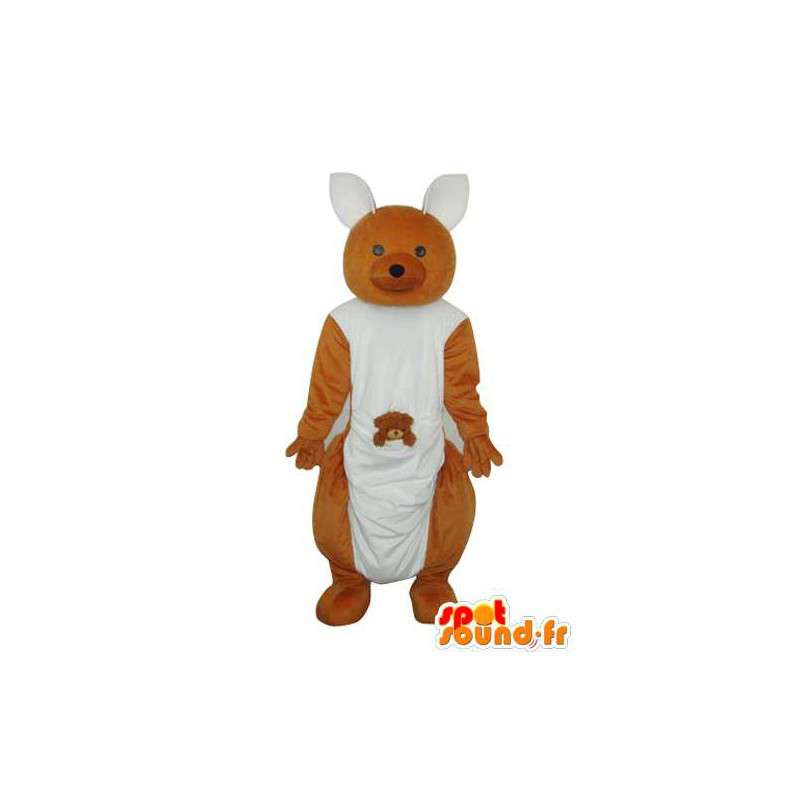 Mascot polar bear and brown teddy - bear costume - MASFR004322 - Bear mascot