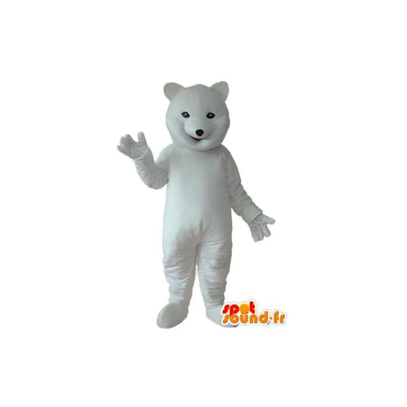 MASCOT prostý bílé medvědi - medvídka kroj - MASFR004323 - Bear Mascot
