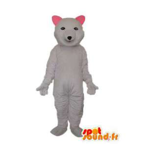 Déguisement d'ours blanc - Mascotte ours blanc en peluche - MASFR004331 - Mascotte d'ours