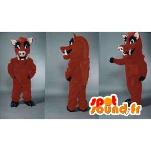 Boar Mascot - Disguise useita kokoja - MASFR004341 - Animaux de la forêt
