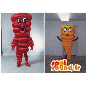 Kostumer til rød peber og gul peber - Spotsound maskot