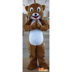 Marrom do cão mascote esquilo - animal Plush Floresta - MASFR00324 - Mascotes cão