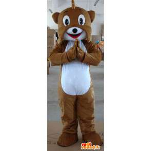 Brown squirrel mascot dog - Stuffed animal of the forest - MASFR00324 - Dog mascots