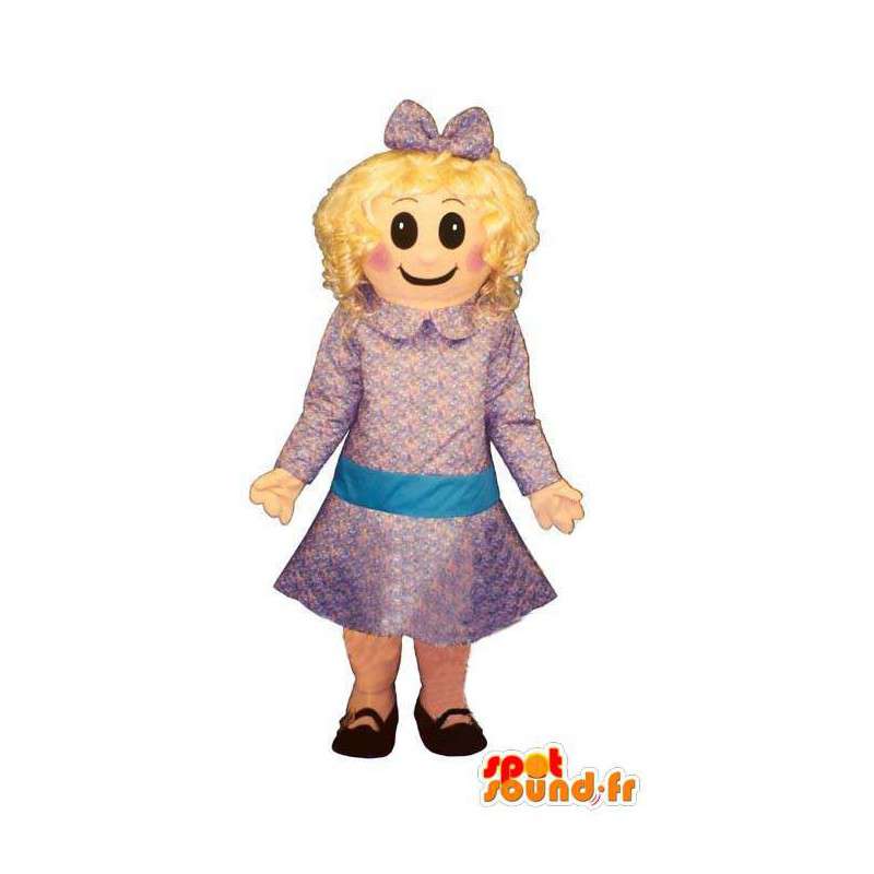 Kostume, der repræsenterer en lille pige - Spotsound maskot