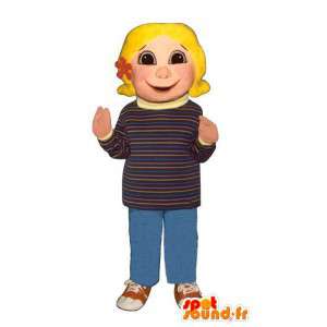Mascot van een jong meisje - Klantgericht - MASFR004378 - Mascottes Boys and Girls
