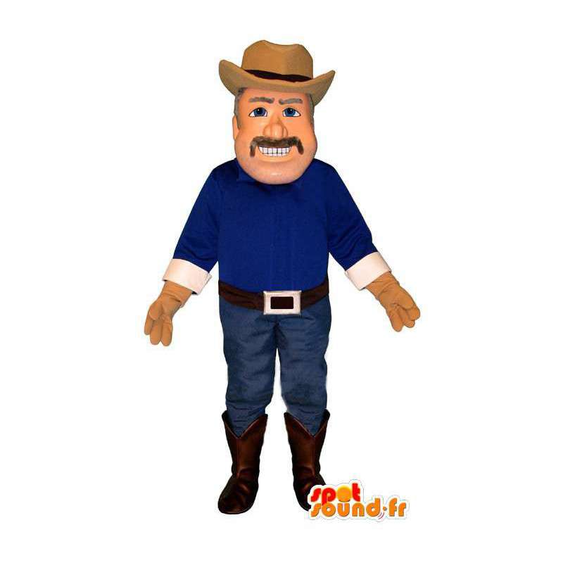 Costume av en cowboy - drakt av en cowboy - Mascots Man - MASFR004390 - SpotSound.fr
