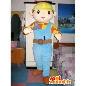 Mascot Bob the Builder - Cartoon Character building - MASFR00550 - Mascots famous characters