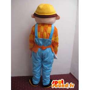 Mascot Bob the Builder - Cartoon Character building - MASFR004403 - Mascots famous characters