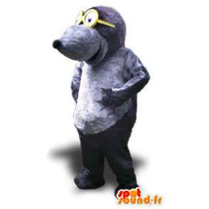 Taupe mascotte gigante grigio. Mole Costume - MASFR004513 - Animali della foresta