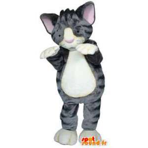 Mascot graues Kätzchen. Kätzchen-Kostüm - MASFR004526 - Katze-Maskottchen