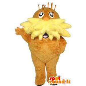 Pupazzo di neve baffi mascotte gialla. Baffi Costume - MASFR004545 - Umani mascotte