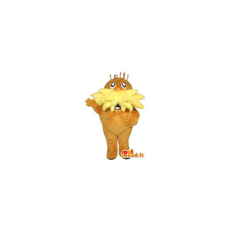 Amarelo bigode homem mascote. bigode Costume - MASFR004545 - Mascotes homem