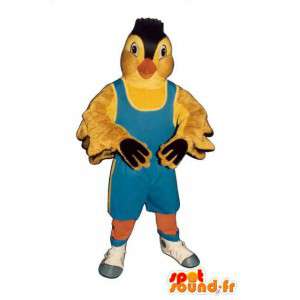 Gul fugl maskot. Kanarisk kostume - Spotsound maskot