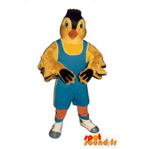 Yellow bird mascot. Canary costume - MASFR004556 - Mascot of birds