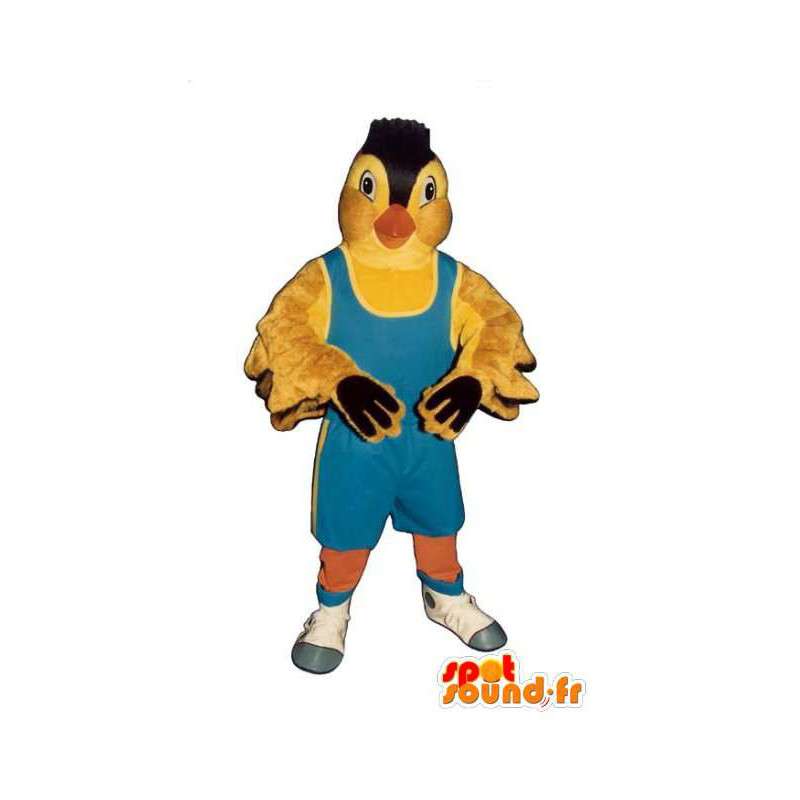 Μασκότ κίτρινο πουλί. Κοστούμια καναρίνι - MASFR004556 - μασκότ πουλιών