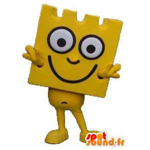 Kæmpe gul lego maskot. Lego kostume - Spotsound maskot