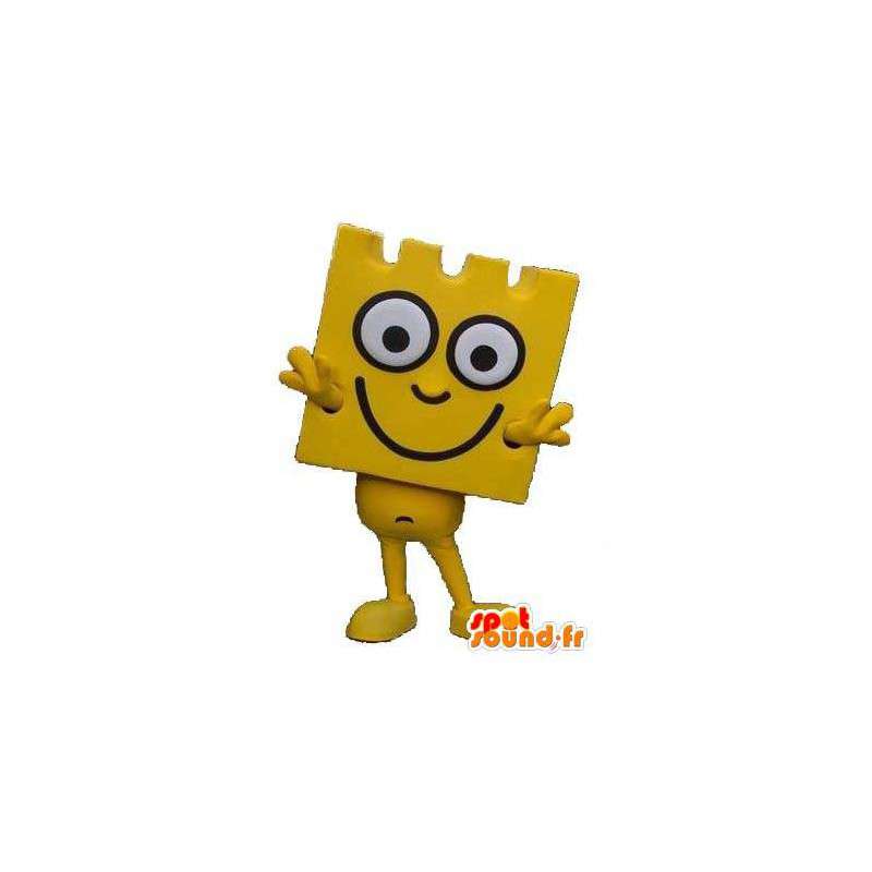 Giant yellow lego mascot. Lego costume - MASFR004561 - Mascots famous characters