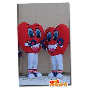 Mascottes vormige harten. 2 Pack kostuum hart - MASFR004615 - Niet-ingedeelde Mascottes