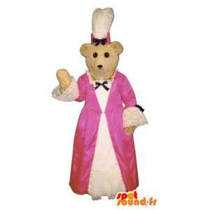 Bear maskot oblečený v tradičním bretaňském kostýmu - MASFR004620 - Bear Mascot