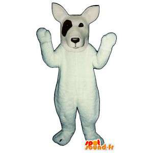 Maskottchen-Hund Jack Russel weiß. Kostüm Jack Russel - MASFR004643 - Hund-Maskottchen