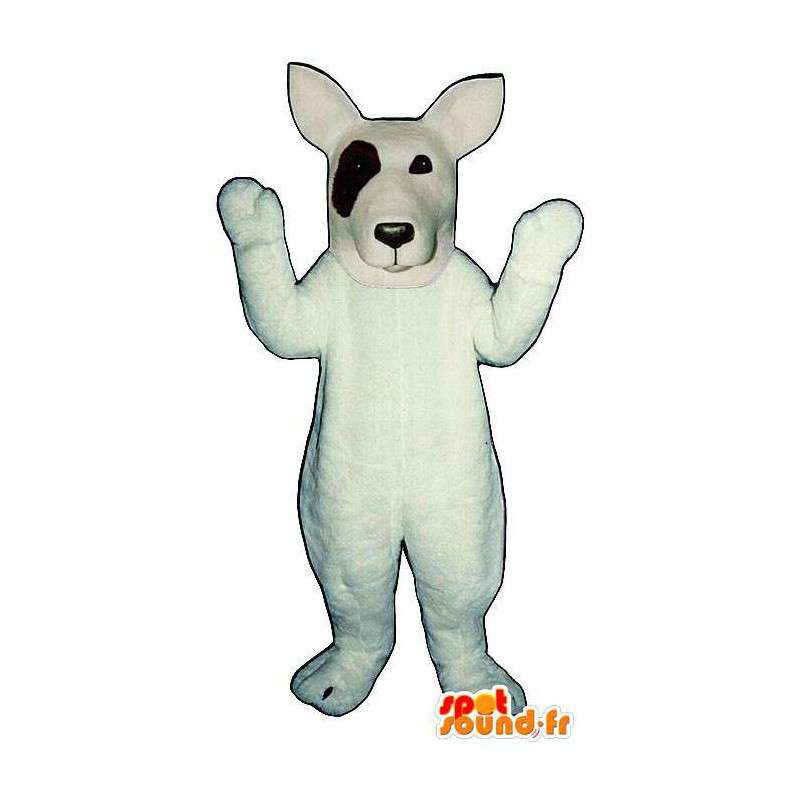 Hvid Jack Russel hundemaskot. Jack Russel kostume - Hund maskotter - MASFR004643 - SpotSound.fr