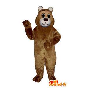 Kæmpe brun bjørnemaskot. Bear kostume - Spotsound maskot