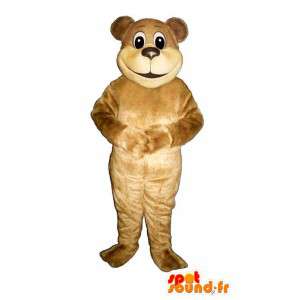 ベージュのクマのマスコット。ベージュのクマのコスチューム-MASFR004646-クマのマスコット