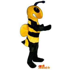 Ampiainen maskotti, keltainen ja musta mehiläinen. Bee Costume - MASFR004654 - Bee Mascot