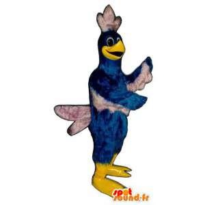 Mascot pájaro gigante azul y blanco. Traje Bird - MASFR004666 - Mascota de aves