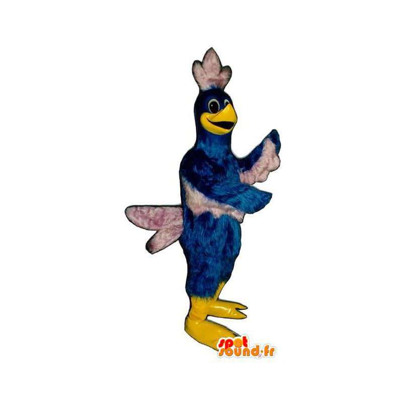 Mascot bird blue and white giant. Bird costume - MASFR004666 - Mascot of birds