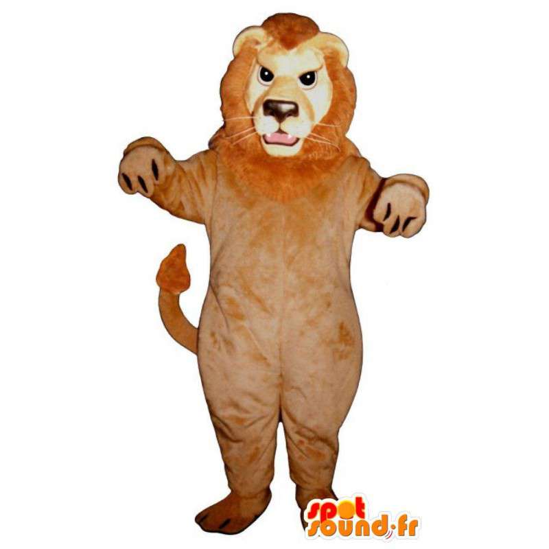 Løve maskot plysj. Lion Costume - MASFR004677 - Lion Maskoter