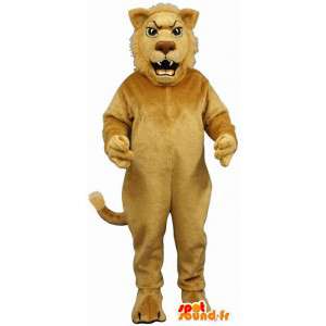 Lev maskot. Lion Kostým - Nastavitelné velikosti - MASFR004678 - lev Maskoti