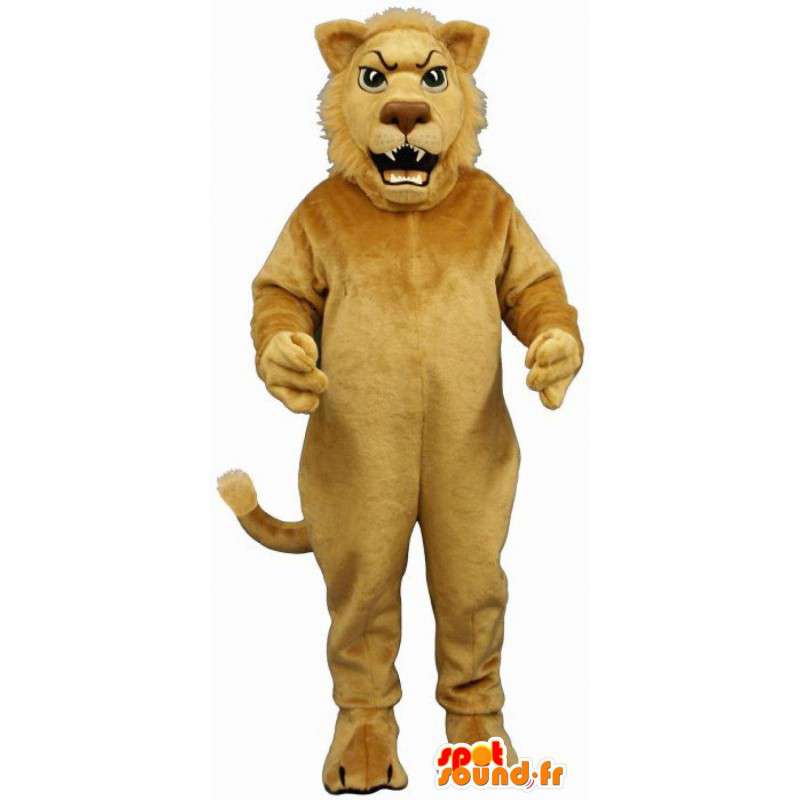 Løve maskot. Lion kostyme - Tilpass størrelser - Lion maskoter - MASFR004678 - SpotSound.fr