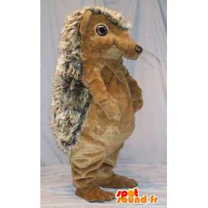 Mascot brun og beige pinnsvin. Hedgehog Costume - MASFR004691 - Maskoter Hedgehog