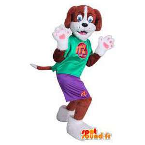 Hond mascotte gekleed in sportkleding - MASFR004730 - Dog Mascottes