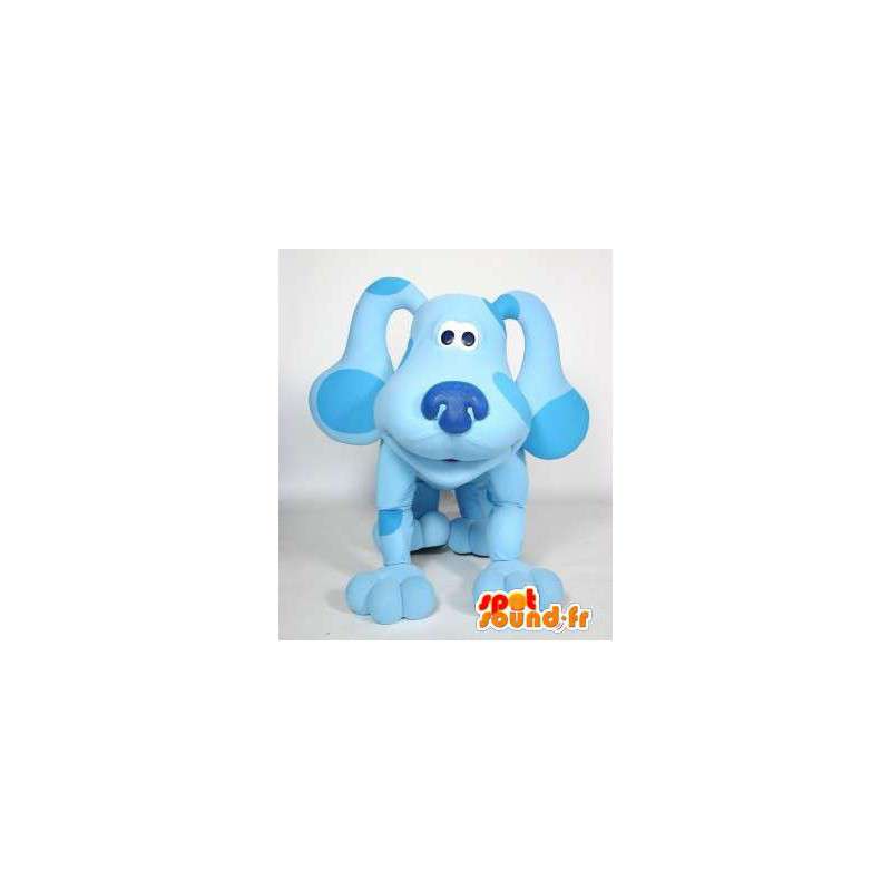 Blauwe hond mascotte plezier. Dog Costume - Mascottes van de hond - MASFR004737 - SpotSound.fr