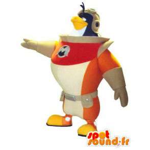 Mascot astronauta pájaro. Traje de pingüino cosmonauta - MASFR004763 - Mascota de aves