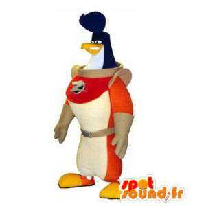Mascote pingüim astronauta. Costume pássaro cosmonauta - MASFR004764 - aves mascote
