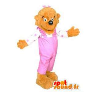 Hund kledd i rosa kjeledress Mascot - MASFR004774 - Dog Maskoter