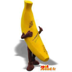 Mascot gigante plátano amarillo. Traje de plátano - MASFR004788 - Mascota de la fruta
